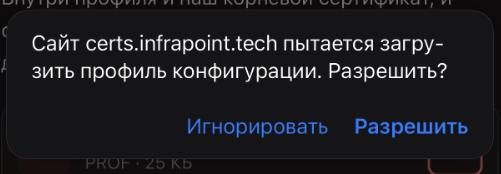 Safari: «Разрешить» Safari просит разрешить загрузку